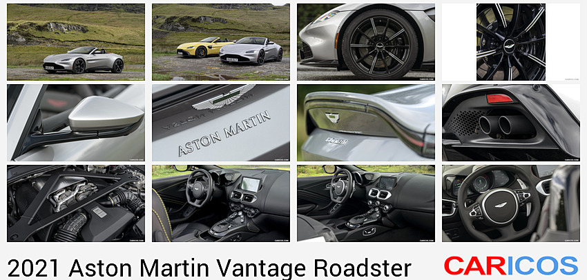 Aston Martin Vantage Roadster | 2021MY | (Color: Spirit Silver) | Front Three-Quarter