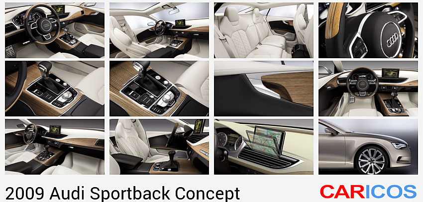 Audi Sportback Concept | 2009MY |   | Interior Steering Wheel View Photo