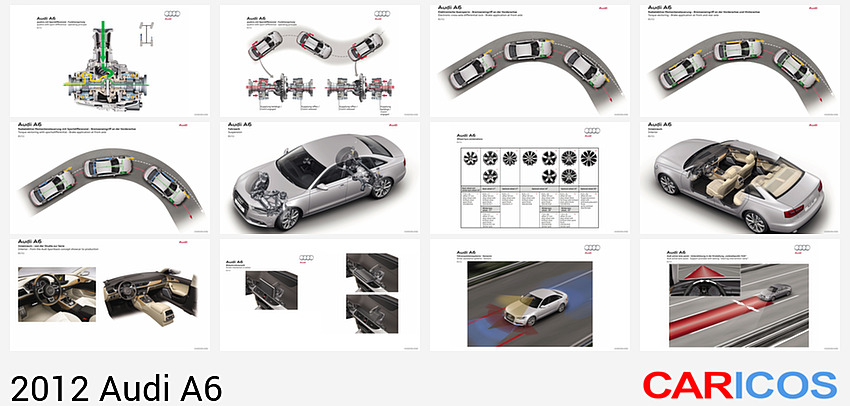 Audi A6 | 2012MY | quattro with sport differential | operating principle | 