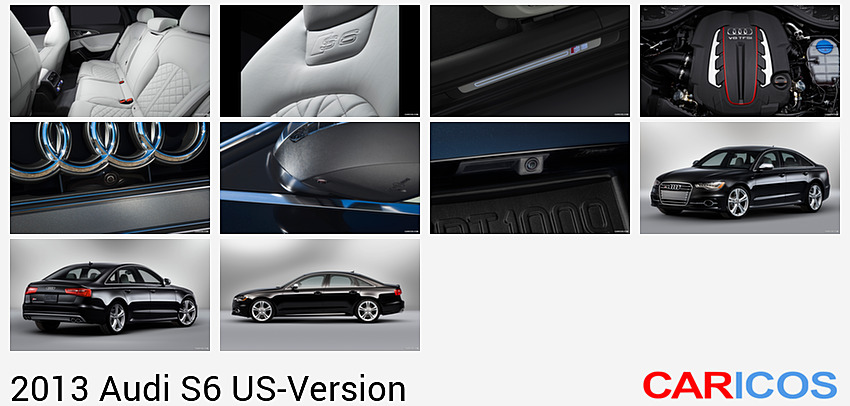 Audi S6 US-Version (2013) | Interior Rear Seats