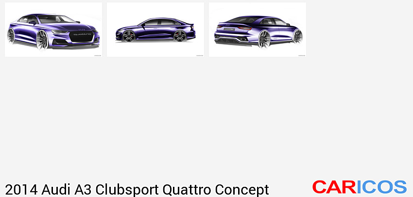 Audi A3 Clubsport Quattro Concept | 2014MY |   | Design Sketch