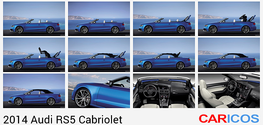 Audi RS5 Cabriolet | 2014MY |  Open Top | Side