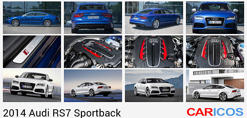 Audi RS7 Sportback | 2014MY |  Estoril Blue | Side