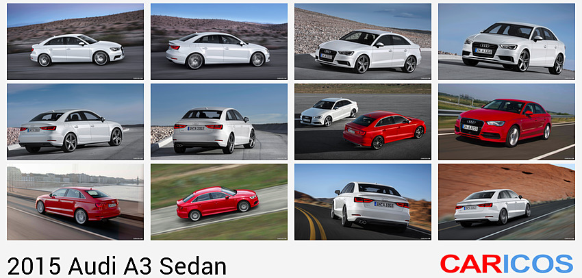 Audi A3 Sedan | 2015MY |  Glacier White | Side