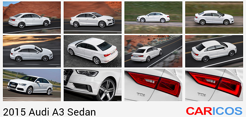 Audi A3 Sedan | 2015MY |  Glacier White | Side