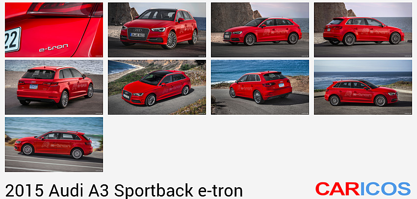 Audi A3 Sportback e-tron | 2015MY |  Plug-In-Hybrid (Misano Red)  | Badge