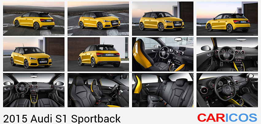 Audi S1 Sportback | 2015MY |  Vegas Yellow | Rear