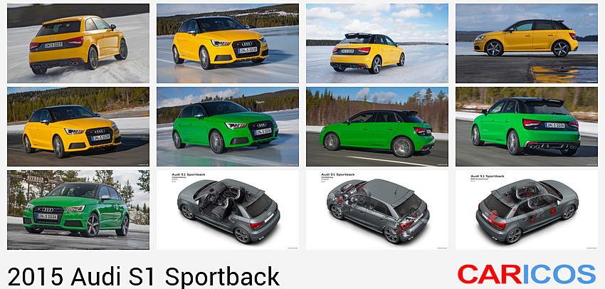 Audi S1 Sportback | 2015MY |  Vegas Yellow | On Ice | Rear