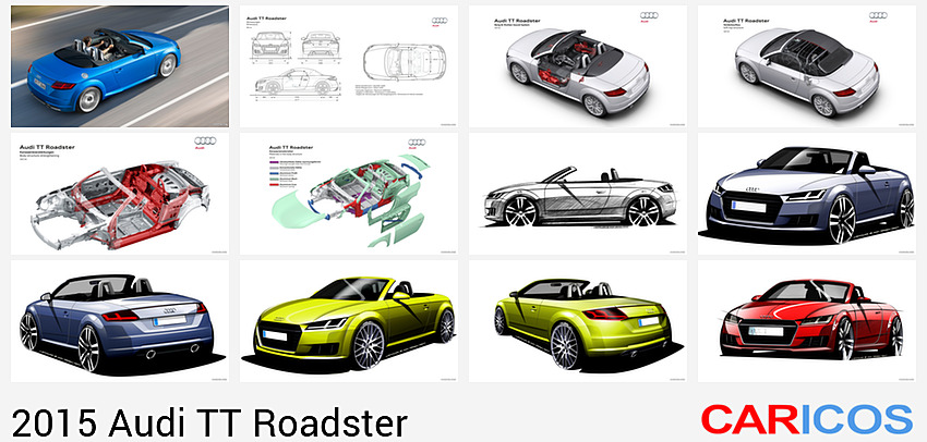 Audi TT Roadster | 2015MY |  (Ara Blue Crystal Effect) | Top