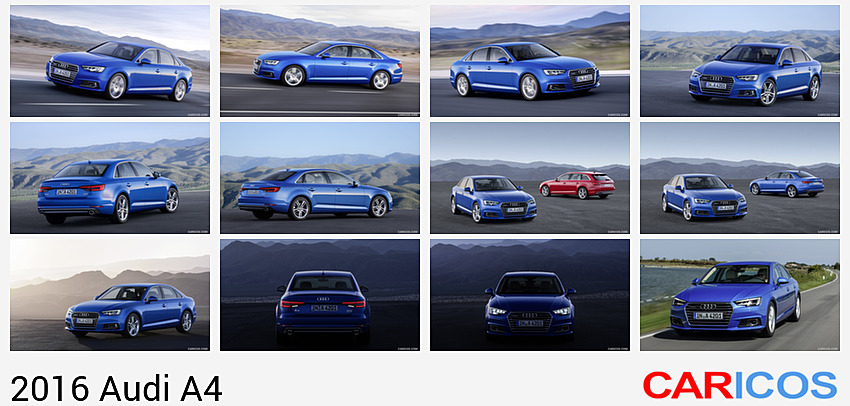 Audi A4 | 2016MY |  2.0 TFSI quattro (Ara Blue Crystal Effect) | Front