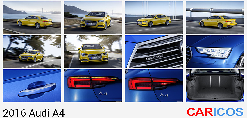 Audi A4 | 2016MY |  2.0 TFSI quattro (Vegas Yellow) | Rear