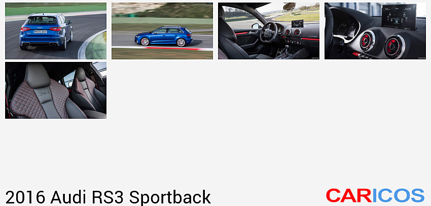 Audi RS3 Sportback | 2016MY |  (Sepang Blue) | Rear