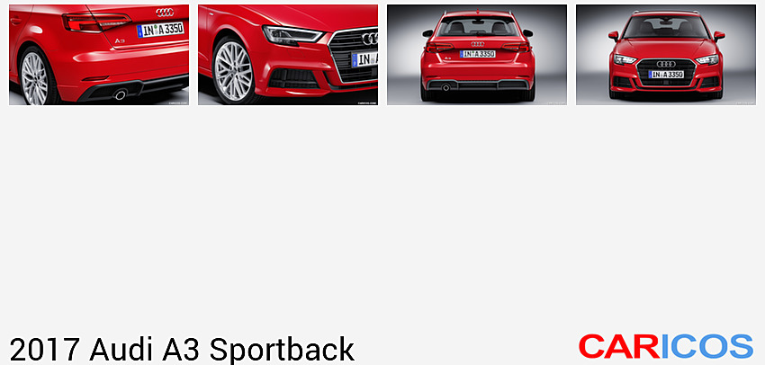 Audi A3 Sportback | 2017MY |  (Color: Tango Red) | Tail Light