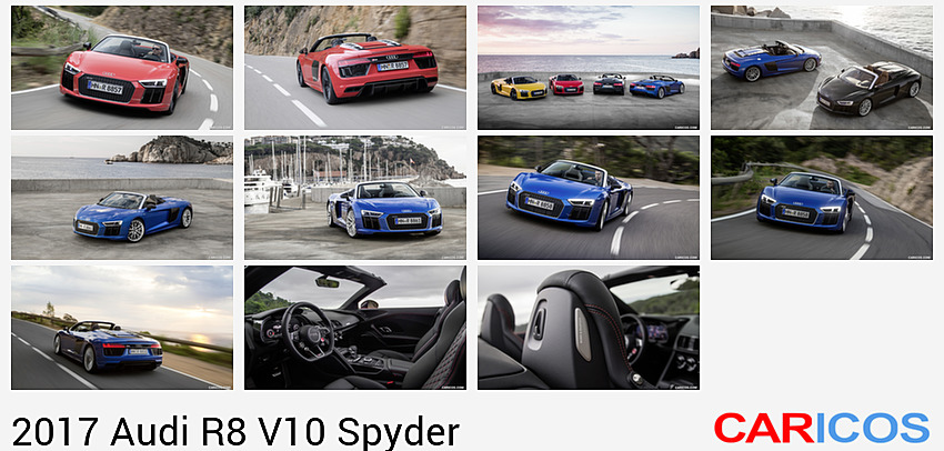 Audi R8 V10 Spyder | 2017MY |  (Color: Dynamite Red) | Front