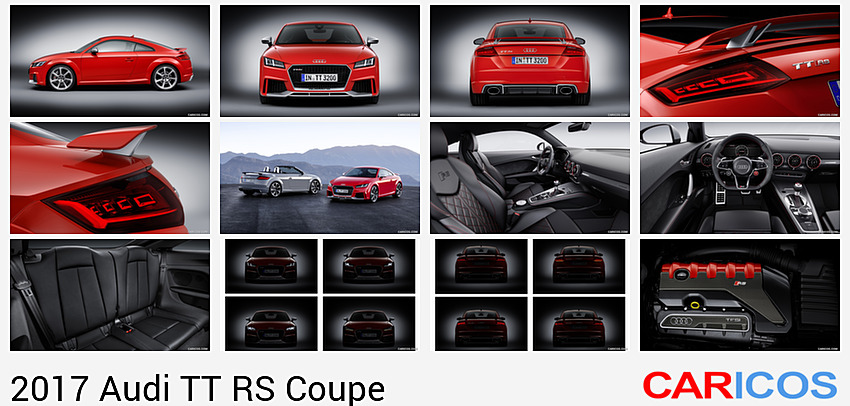 Audi TT RS Coupe | 2017MY |  (Color: Catalunya Red) | Side