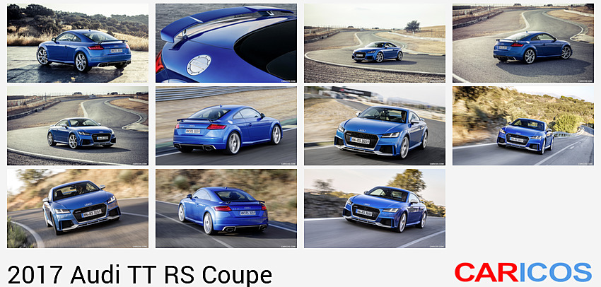 Audi TT RS Coupe | 2017MY |  (Color: Ara Blue) | Rear Three-Quarter