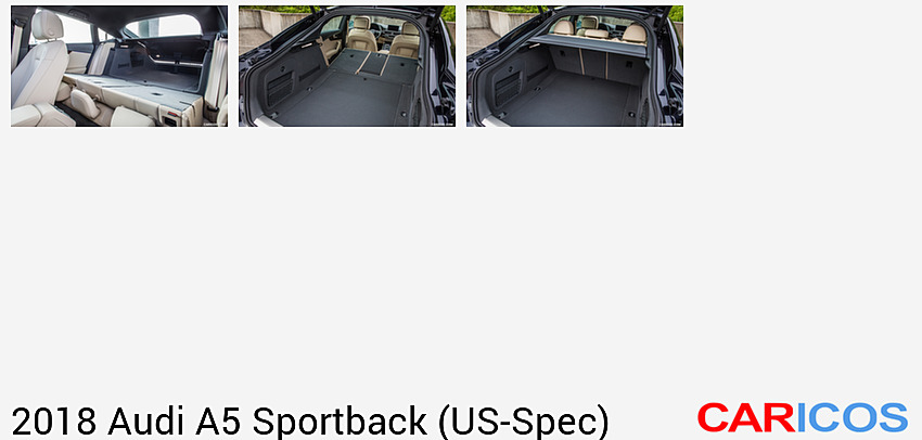 Audi A5 Sportback (US-Spec) | 2018MY | Interior, Rear Seats