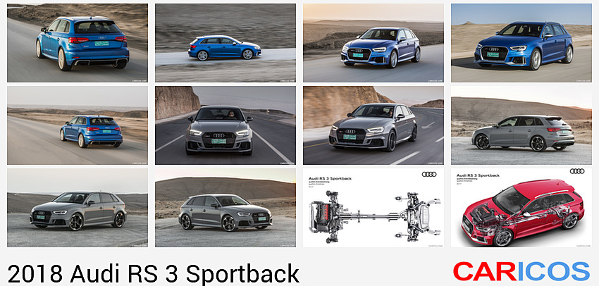 Audi RS 3 Sportback | 2018MY |  (Color: Mystic Blue) | Rear