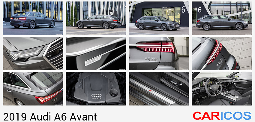Audi A6 Avant | 2019MY |  (Color: Daytona Grey) | Rear Three-Quarter