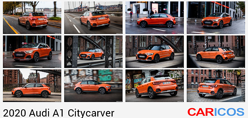 Audi A1 Citycarver | 2020MY |  (Color: Pulse Orange) | Rear Three-Quarter