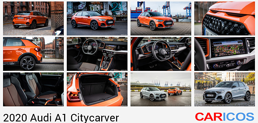 Audi A1 Citycarver | 2020MY |  (Color: Pulse Orange) | Rear Three-Quarter