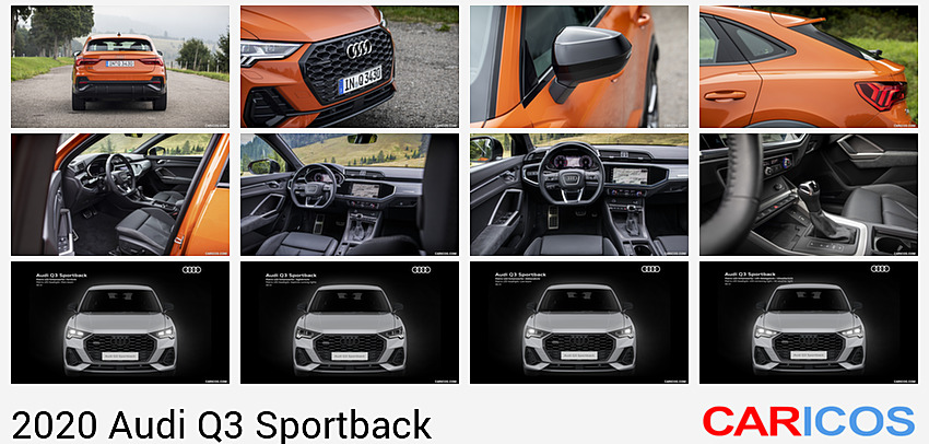 Audi Q3 Sportback | 2020MY |  (Color: Pulse Orange) | Rear