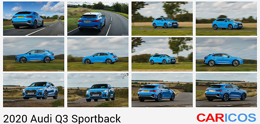 Audi Q3 Sportback | 2020MY |  45 TFSI quattro (UK-Spec) | Rear Three-Quarter