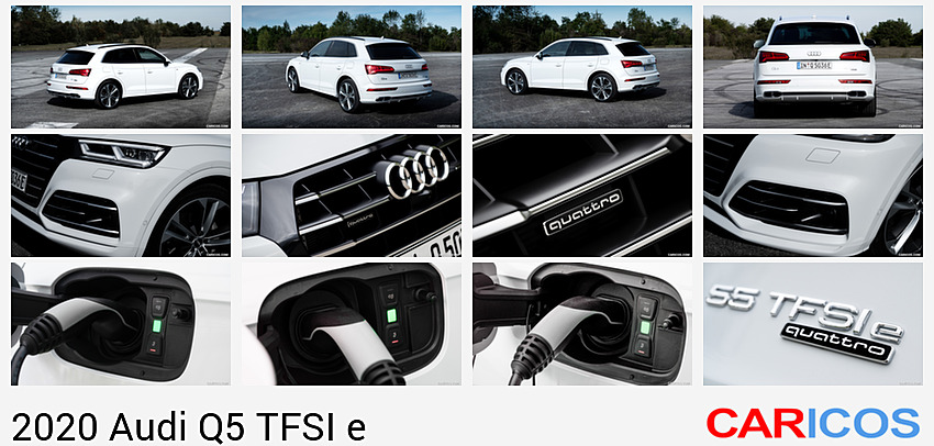 Audi Q5 TFSI e | 2020MY |  Plug-In Hybrid (Color: Glacier White) | Rear Three-Quarter