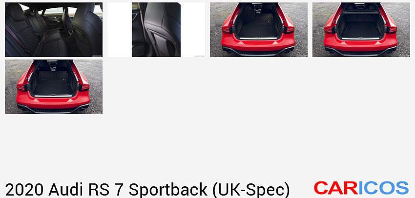 Audi RS 7 Sportback (UK-Spec) | 2020MY | Interior, Rear Seats