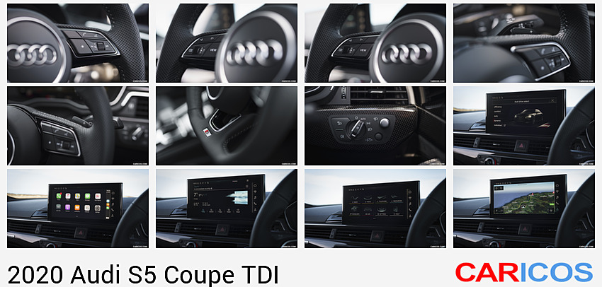 Audi S5 Coupe TDI | 2020MY |  (UK-Spec) | Interior, Steering Wheel