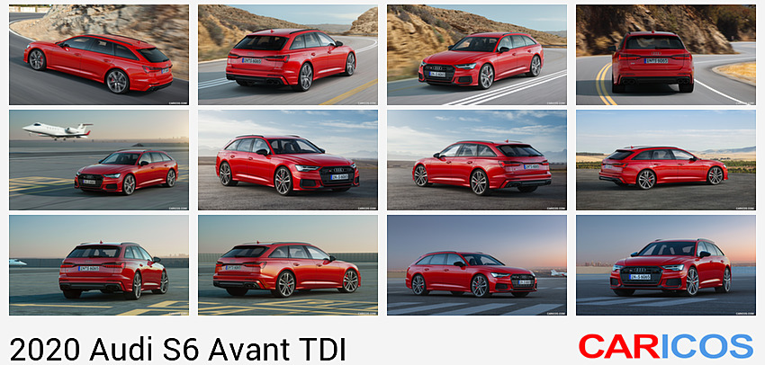 Audi S6 Avant TDI | 2020MY | (Color: Tango Red) | Rear Three-Quarter