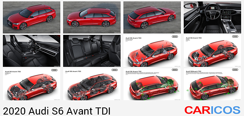 Audi S6 Avant TDI | 2020MY | (Color: Tango Red) | Front Three-Quarter