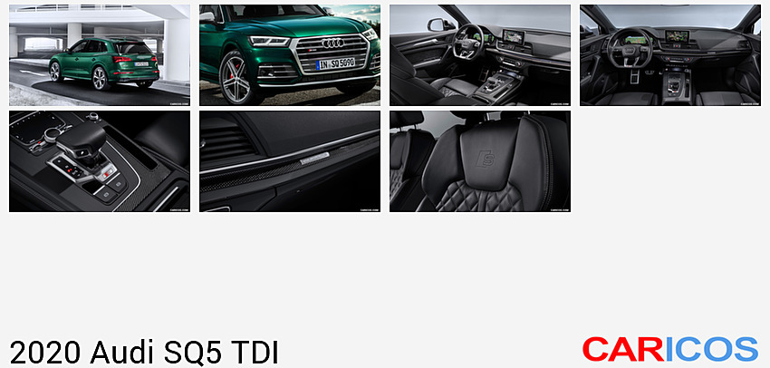 Audi SQ5 TDI | 2020MY |  (Color: Azores Green Metallic) | Rear Three-Quarter