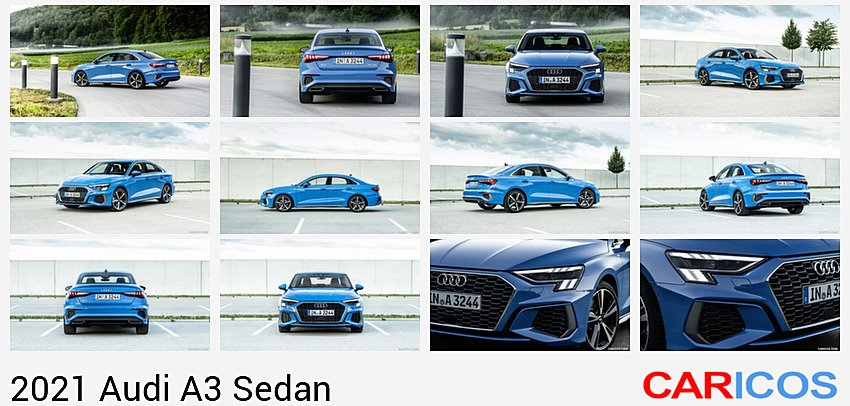 Audi A3 Sedan | 2021MY |  S-Line | Rear Three-Quarter