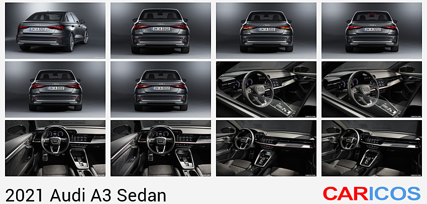 Audi A3 Sedan | 2021MY |  (Color: Manhattan Gray) | Rear
