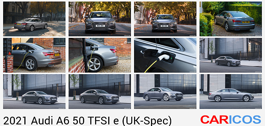Audi A6 50 TFSI e (UK-Spec) | 2021MY | Rear Three-Quarter
