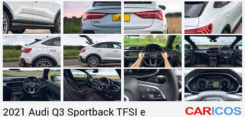 2021 Audi Q3 Sportback 45 TFSI e Plug-In Hybrid (Color: Dew Silver; UK-Spec) | Detail