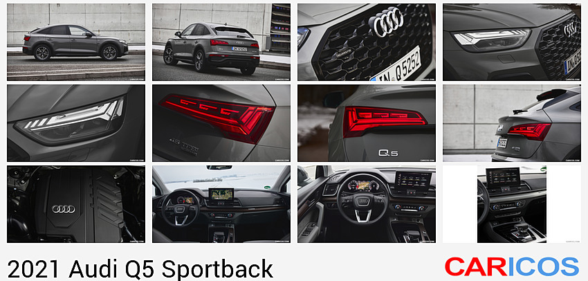 Audi Q5 Sportback | 2021MY |  (Color: Daytona Grey) | Side