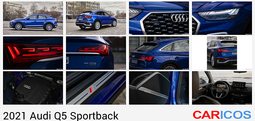Audi Q5 Sportback | 2021MY |  (Color: Ultra Blue) | Side