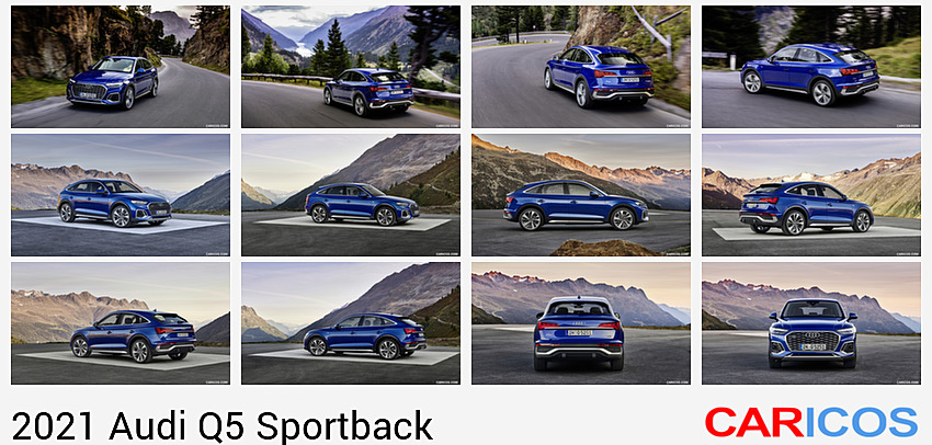 Audi Q5 Sportback | 2021MY |  (Color: Ultra Blue) | Front