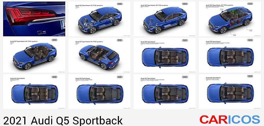 Audi Q5 Sportback | 2021MY |  (Color: Ultra Blue) | Tail Light