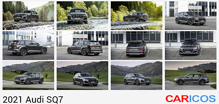 Audi SQ7 | 2021MY |  TFSI (Color: Daytona Grey) | Front Three-Quarter