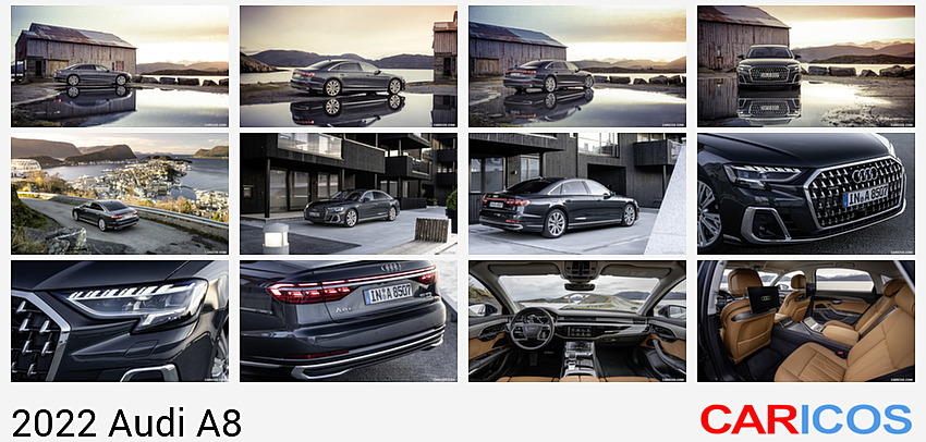 Audi A8 | 2022MY |  L (Color: Manhattan Grey) | Side
