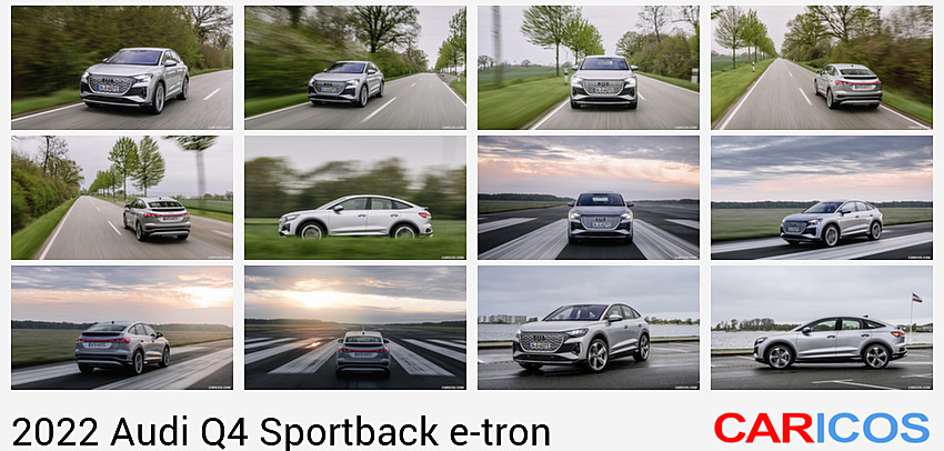 Audi Q4 Sportback e-tron | 2022MY |  (Color: Florett Silver) | Front
