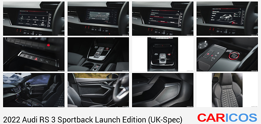 Audi RS 3 Sportback Launch Edition (UK-Spec) | 2022MY | Central Console