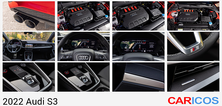 Audi S3 | 2022MY |  (Color: Tango Red; US-Spec) | Exhaust