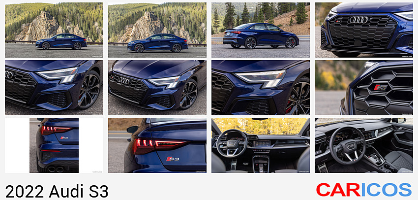 Audi S3 | 2022MY |  (Color: Navarra Blue; US-Spec) | Side