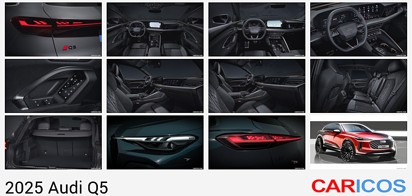 Audi Q5 | 2025MY |  (Color: Daytona Grey Perl Effect) | Tail Light
