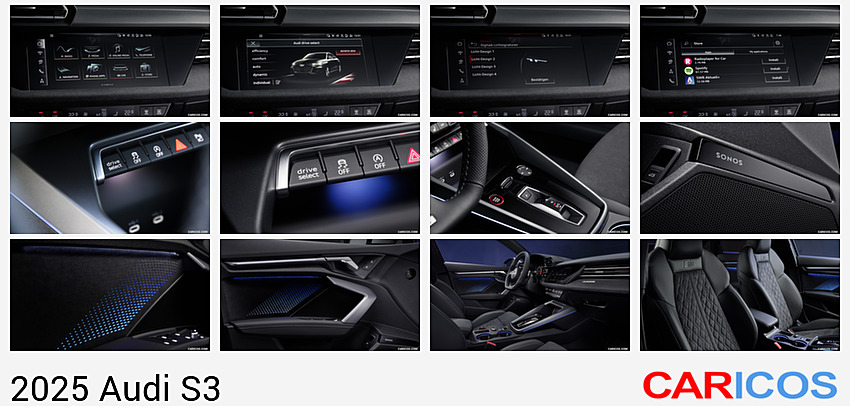 Audi S3 | 2025MY |  Sedan | Central Console