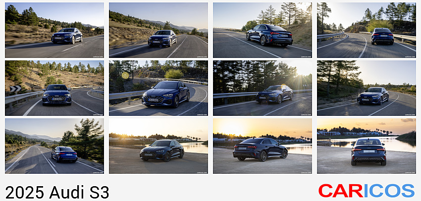 Audi S3 | 2025MY |  Sedan (Color: Ascari Blue Metallic) | Front